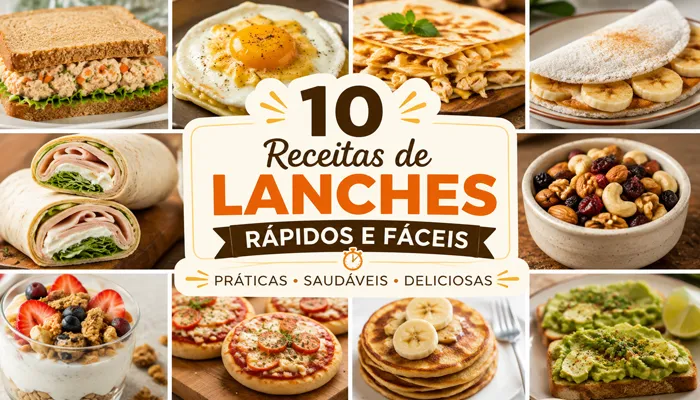10 Receitas de Lanches Rápidos e Fáceis - Blog Receitas e Dicas