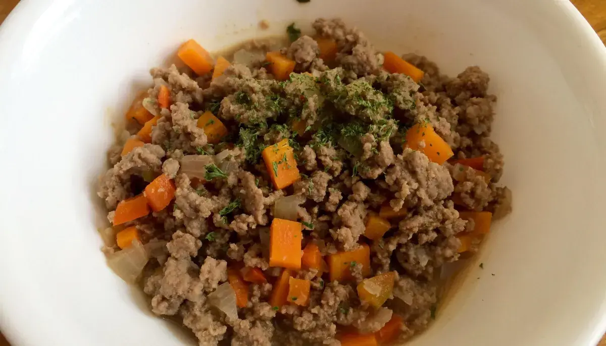 Carne Moída Com Legumes