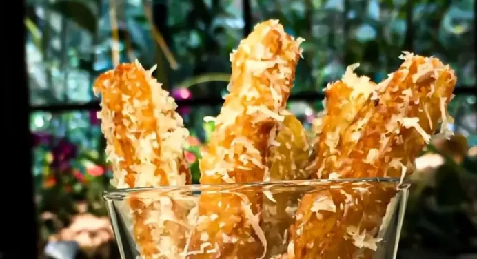 Churros Salgado de Parmesão aprenda a fazer esta delícia