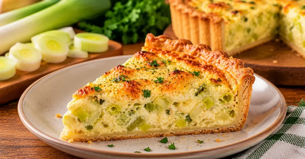 Quiche de Alho-Poró: Receita Cremosa com Massa Podre Caseira - Blog Receitas e Dicas