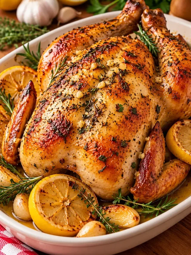 Frango Assado com Limão e Alho: Suculento por Dentro e Dourado por Fora - Blog Receitas e Dicas